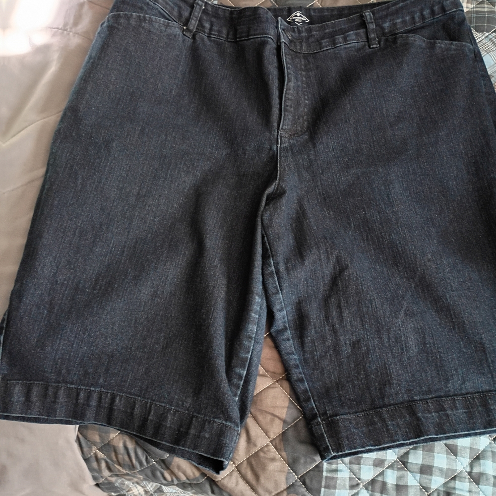 St John Bay Women's Classic Denim Bermuda Shorts
